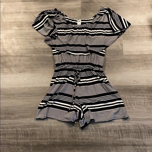 Off the shoulder cotton romper - Picture 1 of 2